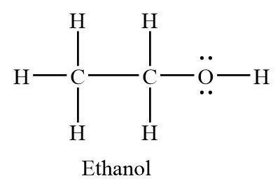 Ethanol (CH3CH2OH) Lewis Structure .